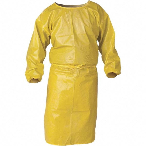 Smocks & Lab Coats; A70 44" YLW 25/PK CHEM SPRAY PROTECT SMOCK