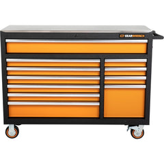 Steel Tool Roller Cabinet: 18" Wide, 36" High, 52" Deep, 11 Drawer