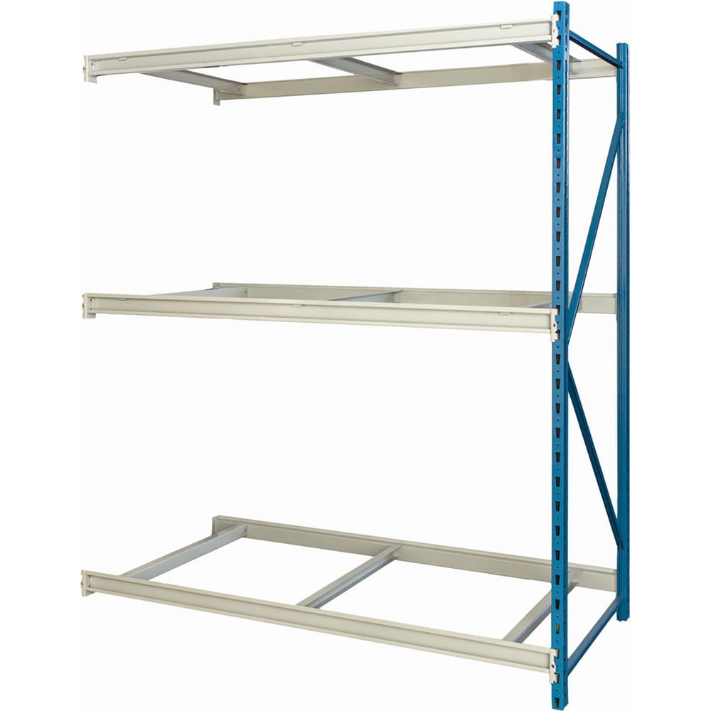 Storage Racks; Rack Type: Bulk Rack Add-On; Overall Width (Inch): 96; Overall Height (Inch): 123; Overall Depth (Inch): 48; Material: Steel; Color: Marine Blue, Light Gray; Finish: Powder Coated