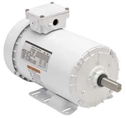 Three Phase Premium Efficient AC Motor: C-Face with Base & TEFC Enclosure