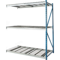 Storage Racks; Rack Type: Bulk Rack Add-On; Overall Width (Inch): 60; Overall Height (Inch): 87; Overall Depth (Inch): 36; Material: Steel; Color: Marine Blue, Light Gray; Finish: Powder Coated