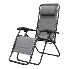 Folding Chairs; Pad Type: Texteline, Arms, Flat; Material: Texteline, Steel; Width (Inch): 27; Depth (Inch): 35.8258 in; Seat Color: Gray; Overall Height: 44.0945 in