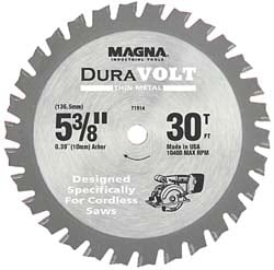 Wet & Dry Cut Saw Blade: 6" Dia, 1/2" Arbor Hole, 108 Teeth