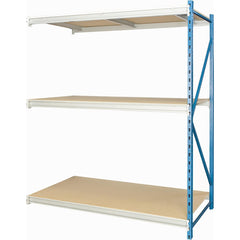 Storage Racks; Rack Type: Bulk Rack Add-On; Overall Width (Inch): 48; Overall Height (Inch): 87; Overall Depth (Inch): 24; Material: Steel; Color: Marine Blue, Light Gray; Finish: Powder Coated