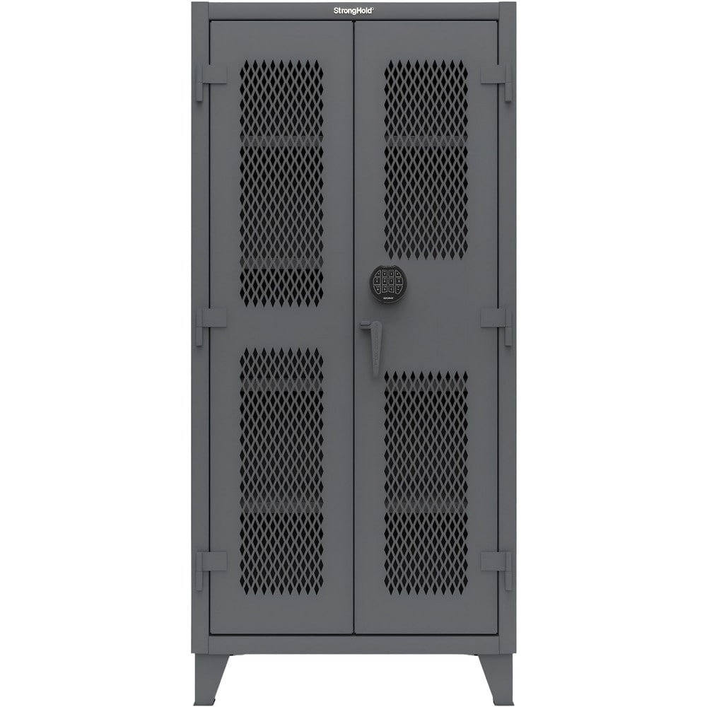 Steel Ventilated Storage Cabinet: 36" Wide, 24" Deep, 78" High