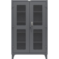 Steel Ventilated Storage Cabinet: 48" Wide, 24" Deep, 78" High