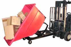 Polyethylene Basket Truck: 1,200 lb Capacity, 59-1/2" High, 40" Wide, 84" Long