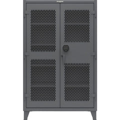 Steel Ventilated Storage Cabinet: 48" Wide, 24" Deep, 78" High