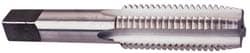 Straight Flute Tap: #2-64 UNF, 3 Flute, Plug Chamfer, 2B Class of Fit, HSS, Bright/Uncoated Finish