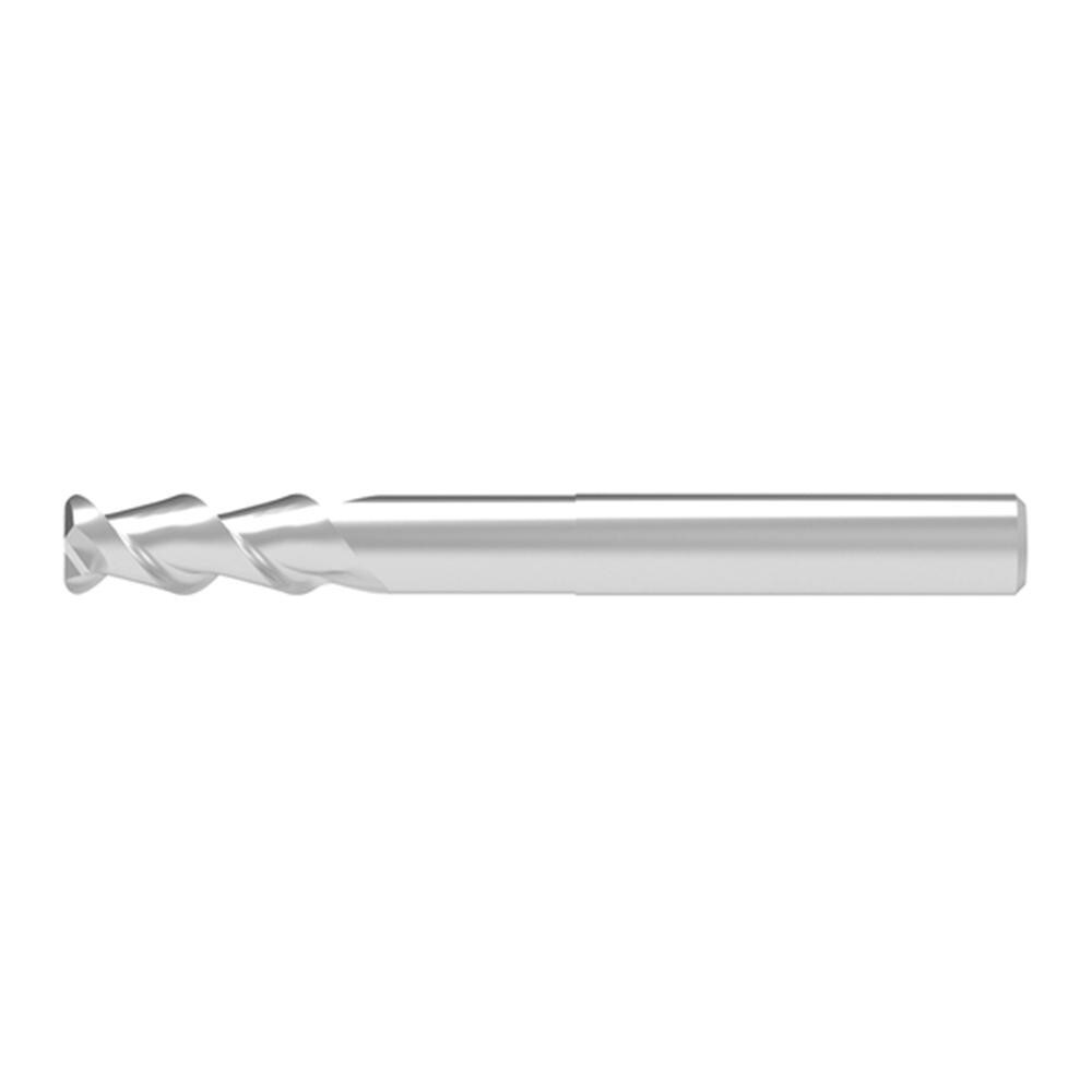 Corner Radius End Mill: 25.00 mm Dia, 65.00 mm LOC, 4.00 mm Radius, 2 Flute, Solid Carbide