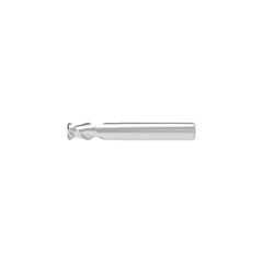 Corner Radius End Mill: 3.00 mm Dia, 5.00 mm LOC, 0.20 mm Radius, 2 Flute, Solid Carbide