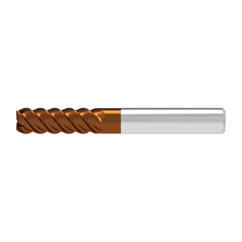 Corner Radius End Mill: 8.00 mm Dia, 24.00 mm LOC, 0.05 mm Radius, 4 Flute, Solid Carbide