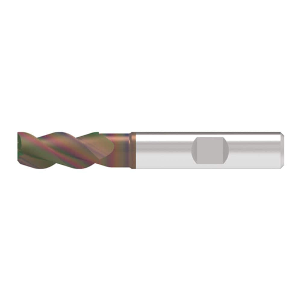 Corner Radius End Mill: 12.00 mm Dia, 25.00 mm LOC, 1.50 mm Radius, 3 Flute, Solid Carbide