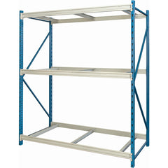 Storage Racks; Rack Type: Bulk Rack Starter Unit; Overall Width (Inch): 60; Overall Height (Inch): 123; Overall Depth (Inch): 36; Material: Steel; Color: Marine Blue, Light Gray; Finish: Powder Coated