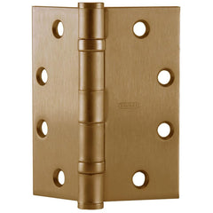 Commercial Hinges; Mount Type: Full-Mortise; Hinge Material: Steel; Length (Inch): 4-1/2; Finish: Satin Brass; Door Leaf Height (Decimal Inch): 4.5000; Door Leaf Width (Decimal Inch): 2.2500; Frame Leaf Height (Decimal Inch): 4.5000