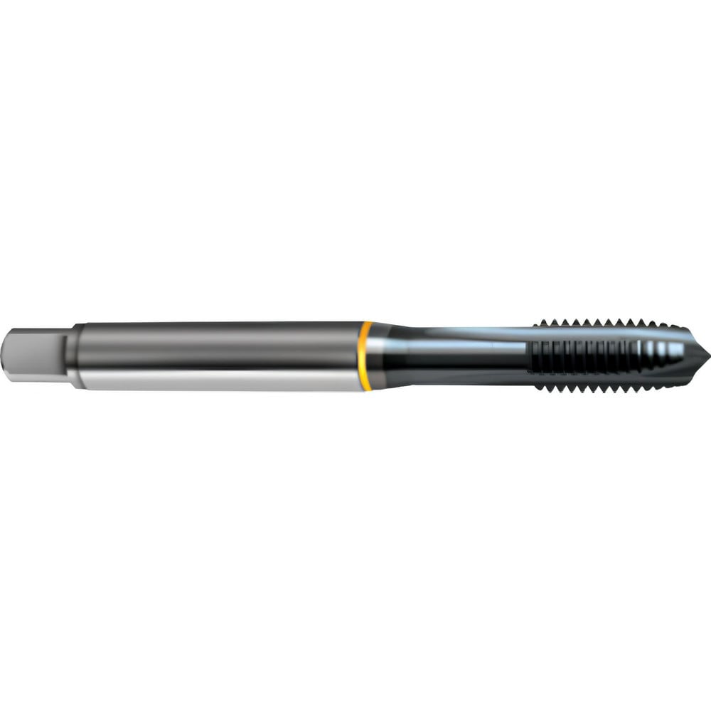 Spiral Point Tap: M24x1.5 Metric Fine, 4 Flutes, Plug Chamfer, 6H Class of Fit, HSS-E Cobalt, Ignator Coated