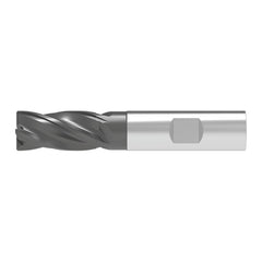 Corner Chamfer End Mill: 16.00 mm Dia, 36.00 mm LOC, 4 Flute, 0.30 mm Chamfer Width, Solid Carbide