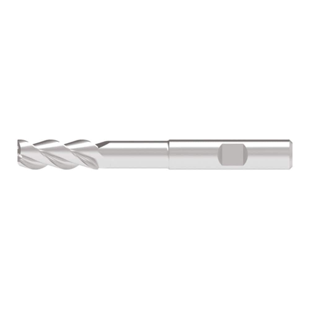 Corner Radius End Mill: 20.00 mm Dia, 52.00 mm LOC, 1.00 mm Radius, 3 Flute, Solid Carbide