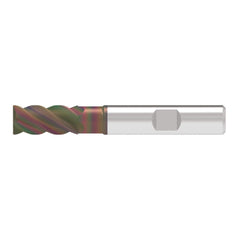 Corner Chamfer End Mill: 18.00 mm Dia, 38.00 mm LOC, 4 Flute, 0.20 mm Chamfer Width, Solid Carbide