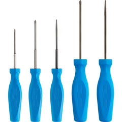 Screwdriver Sets; Screwdriver Types Included: Phillips , Slotted; Container Type: Clamshell; Tether Style: Not Tether Capable