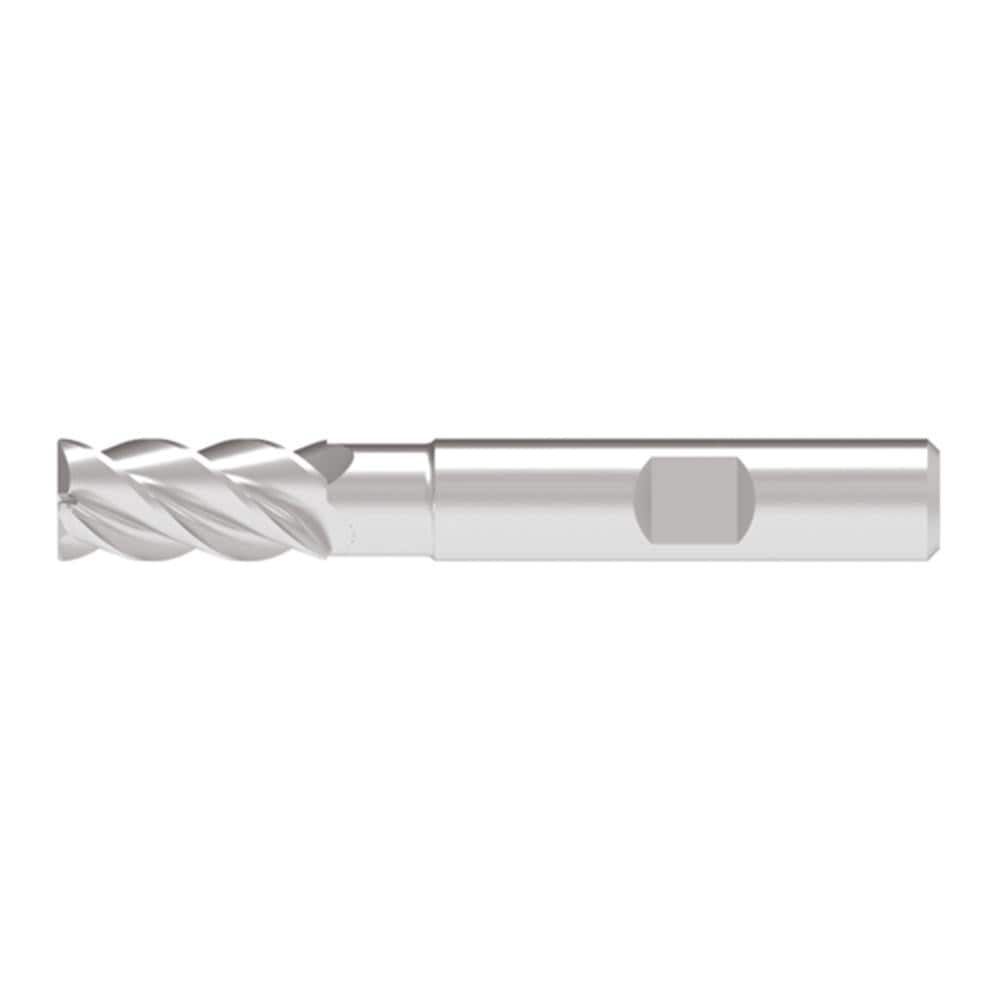 Corner Chamfer End Mill: 5.00 mm Dia, 10.50 mm LOC, 4 Flute, 0.10 mm Chamfer Width, Solid Carbide