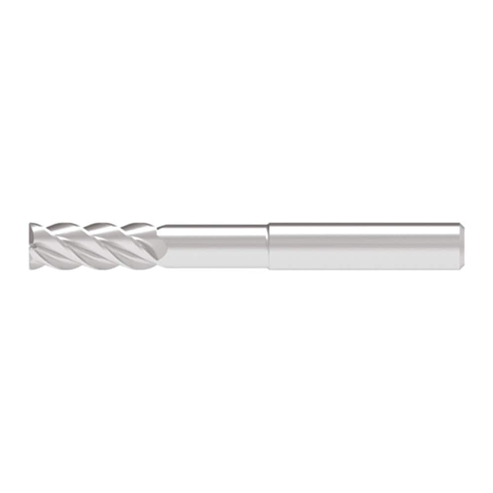 Corner Chamfer End Mill: 5.00 mm Dia, 13.00 mm LOC, 4 Flute, 0.10 mm Chamfer Width, Solid Carbide