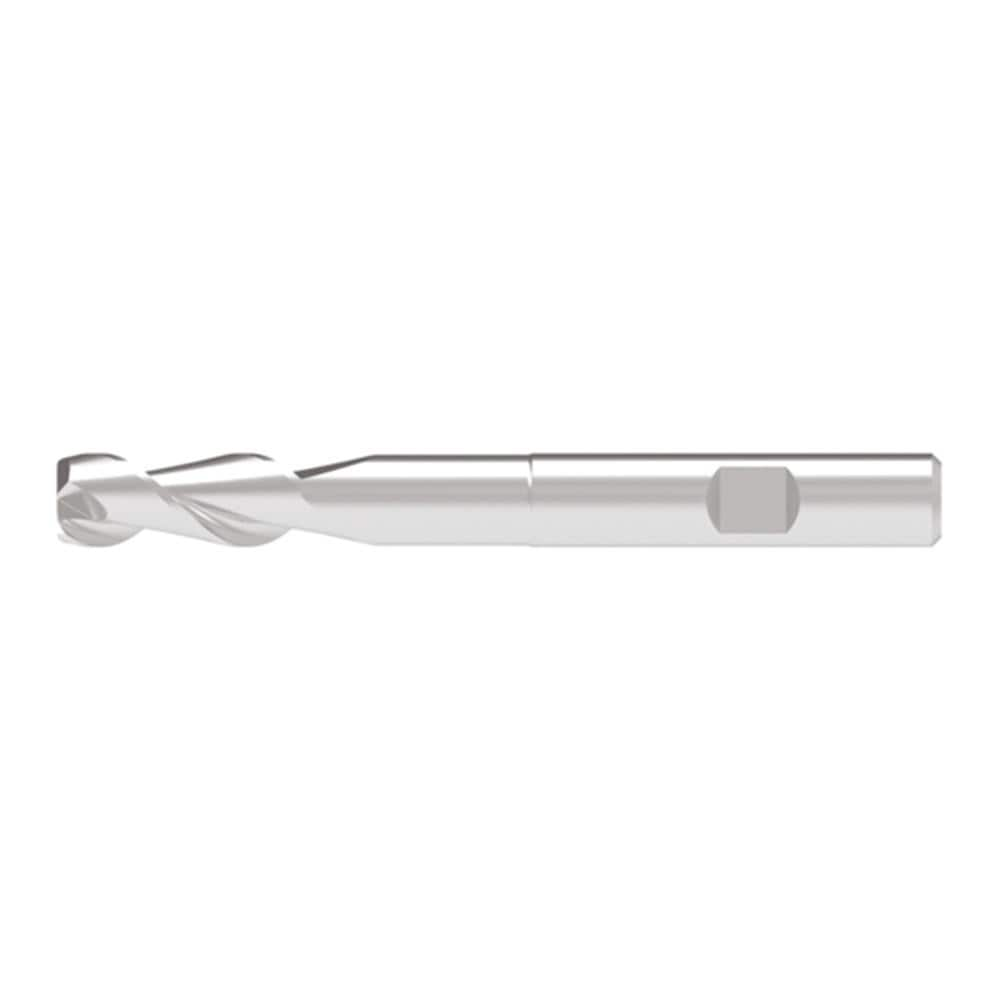 Corner Chamfer End Mill: 18.50 mm Dia, 52.00 mm LOC, 2 Flute, 0.10 mm Chamfer Width, Solid Carbide