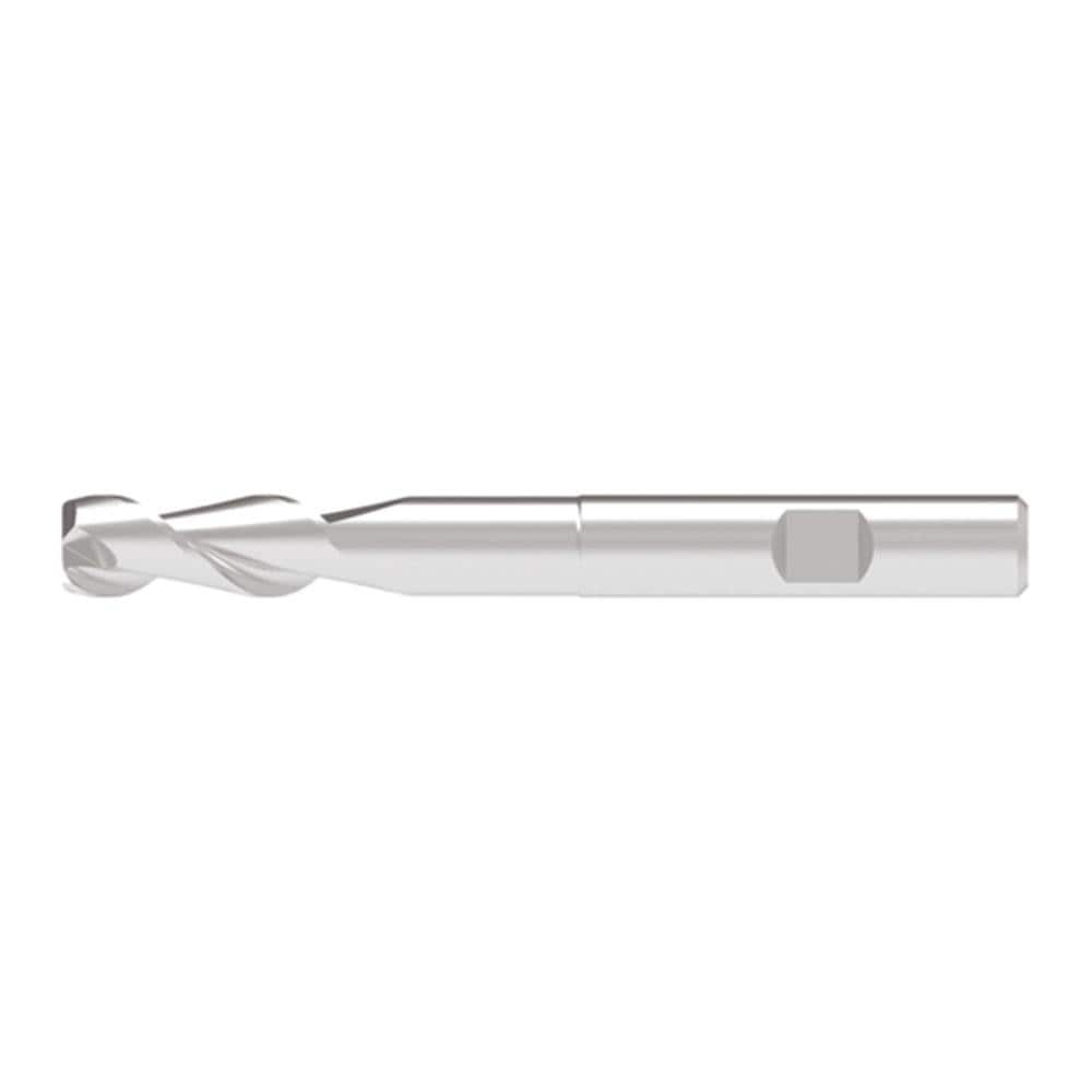 Corner Chamfer End Mill: 12.50 mm Dia, 36.00 mm LOC, 2 Flute, 0.10 mm Chamfer Width, Solid Carbide