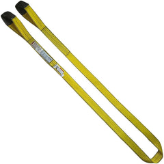 Flat Eye & Eye, Type 3 Web Sling: 10' Long, 1" Wide, 1600 lb Vertical Capacity, Nylon