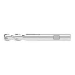 Corner Chamfer End Mill: 9.00 mm Dia, 26.00 mm LOC, 2 Flute, 0.10 mm Chamfer Width, Solid Carbide