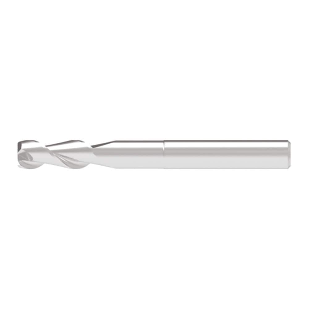 Corner Chamfer End Mill: 8.00 mm Dia, 21.00 mm LOC, 2 Flute, 0.10 mm Chamfer Width, Solid Carbide