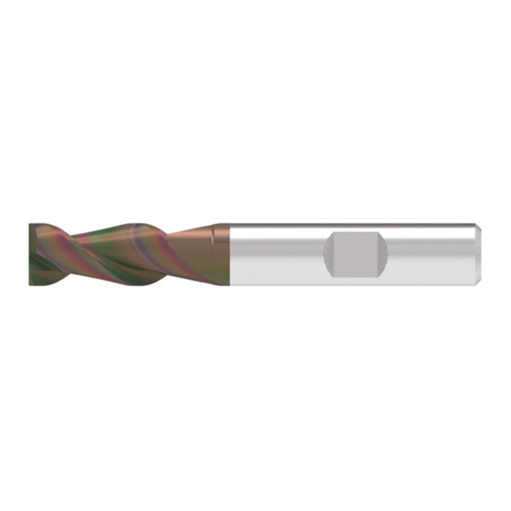 Corner Chamfer End Mill: 17.50 mm Dia, 38.00 mm LOC, 2 Flute, 0.10 mm Chamfer Width, Solid Carbide