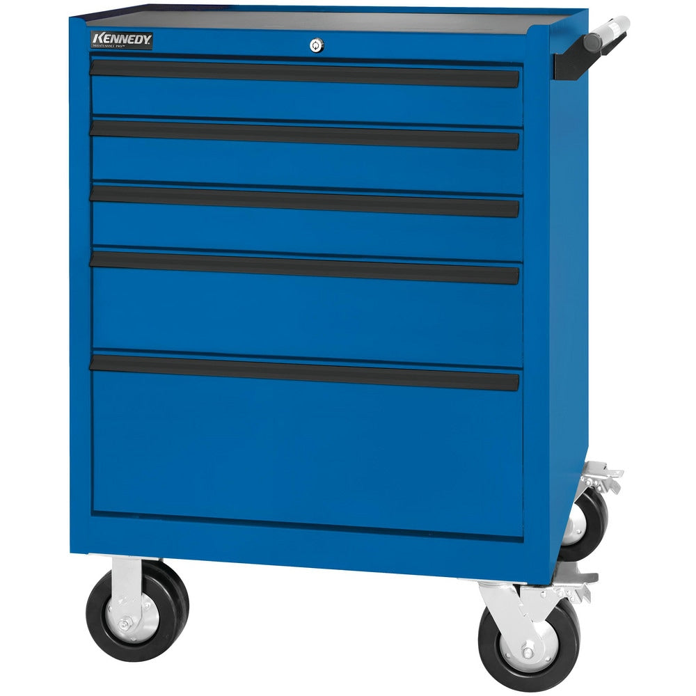 Steel Tool Roller Cabinet: 29" Wide, 40" High, 20" Deep, 5 Drawer