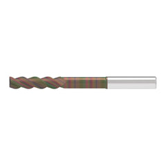 Corner Radius End Mill: 12.00 mm Dia, 49.00 mm LOC, 0.30 mm Radius, 3 Flute, Solid Carbide