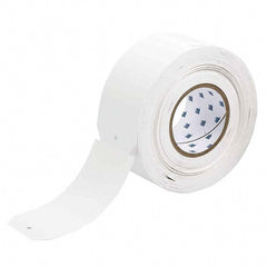 Label Maker Label: White, Polypropylene, 500 per Roll