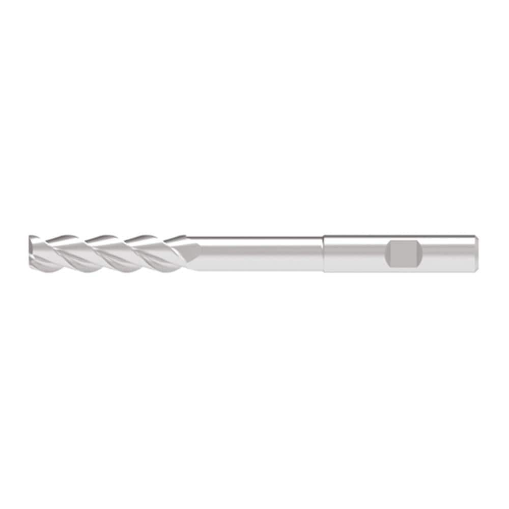 Corner Radius End Mill: 20.00 mm Dia, 82.00 mm LOC, 0.50 mm Radius, 3 Flute, Solid Carbide