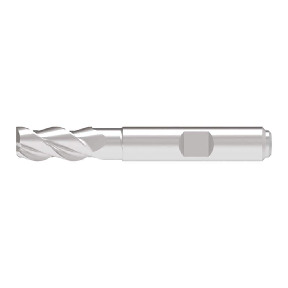 Corner Radius End Mill: 20.00 mm Dia, 42.00 mm LOC, 4.00 mm Radius, 3 Flute, Solid Carbide