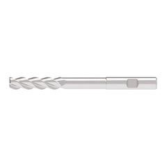 Corner Radius End Mill: 16.00 mm Dia, 65.00 mm LOC, 3.00 mm Radius, 3 Flute, Solid Carbide