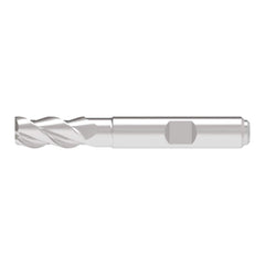 Corner Radius End Mill: 16.00 mm Dia, 33.00 mm LOC, 3.00 mm Radius, 3 Flute, Solid Carbide