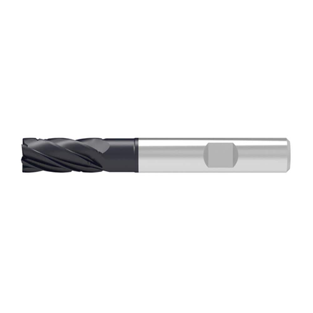 Corner Chamfer End Mill: 18.00 mm Dia, 36.00 mm LOC, 6 Flute, 0.20 mm Chamfer Width, Solid Carbide