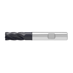 Corner Chamfer End Mill: 14.00 mm Dia, 26.00 mm LOC, 6 Flute, 0.20 mm Chamfer Width, Solid Carbide