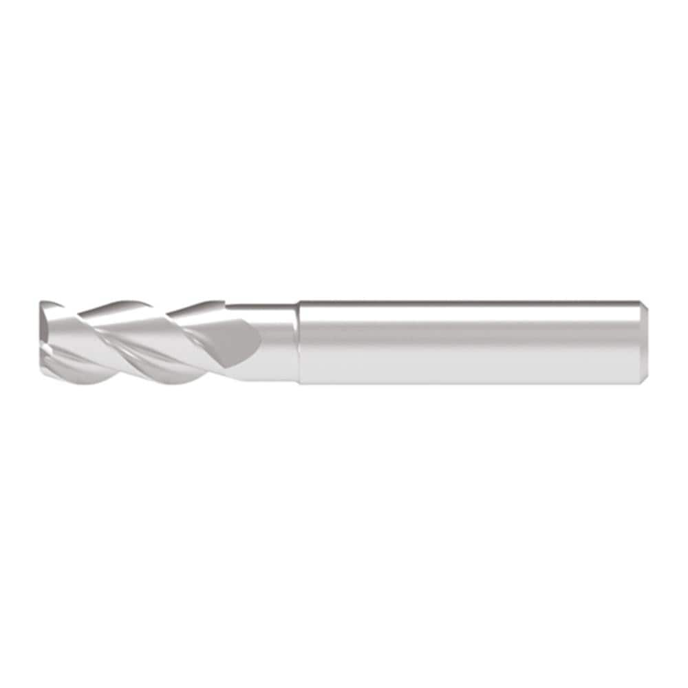 Corner Chamfer End Mill: 9.00 mm Dia, 22.00 mm LOC, 3 Flute, 0.20 mm Chamfer Width, Solid Carbide