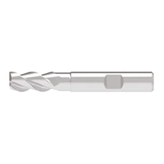 Corner Chamfer End Mill: 20.00 mm Dia, 42.00 mm LOC, 3 Flute, 0.20 mm Chamfer Width, Solid Carbide