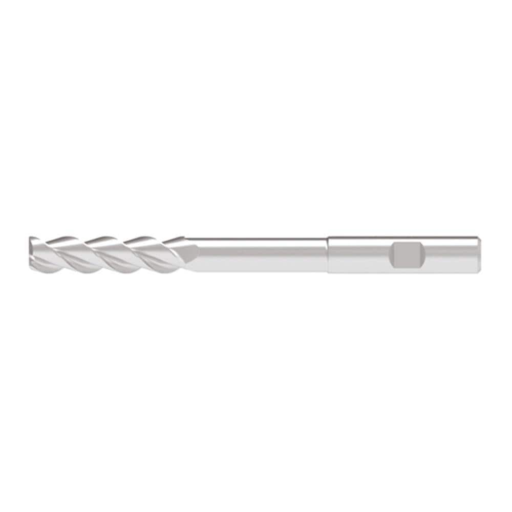 Corner Chamfer End Mill: 19.50 mm Dia, 82.00 mm LOC, 3 Flute, 0.20 mm Chamfer Width, Solid Carbide