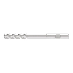 Corner Radius End Mill: 2.00 mm Dia, 8.50 mm LOC, 0.30 mm Radius, 3 Flute, Solid Carbide