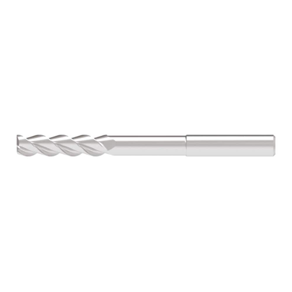 Corner Radius End Mill: 12.00 mm Dia, 49.00 mm LOC, 2.00 mm Radius, 3 Flute, Solid Carbide