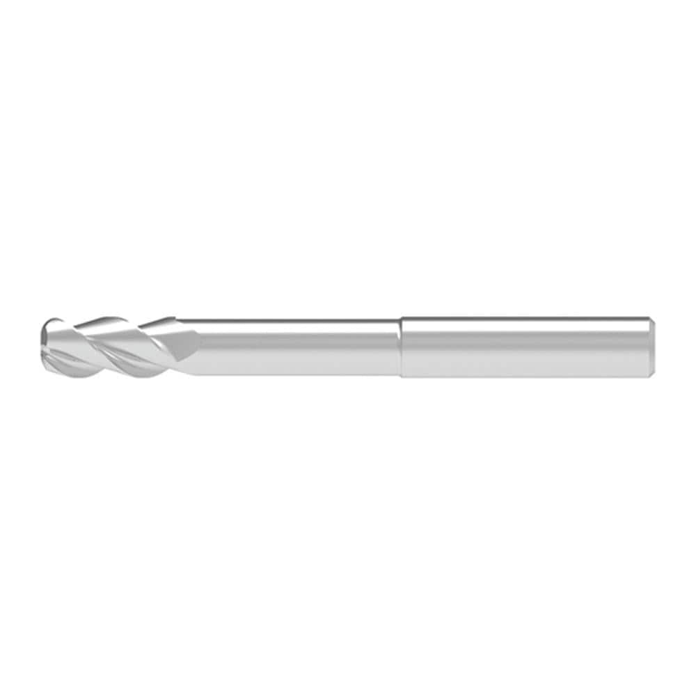 Corner Radius End Mill: 12.00 mm Dia, 31.00 mm LOC, 0.30 mm Radius, 3 Flute, Solid Carbide