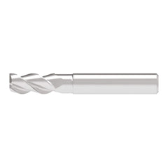 Corner Radius End Mill: 8.00 mm Dia, 17.00 mm LOC, 1.00 mm Radius, 3 Flute, Solid Carbide