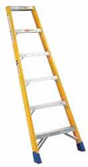 5 Step Fiberglass Step Ladder: Type IA