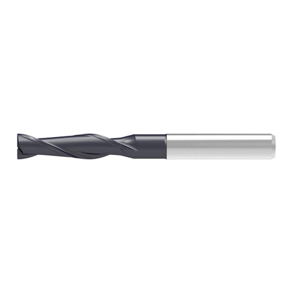 Corner Chamfer End Mill: 5.00 mm Dia, 30.00 mm LOC, 2 Flute, 0.12 mm Chamfer Width, Solid Carbide